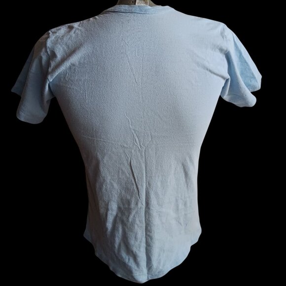 Vintage T-Shirt Small Single Stitch Springfoot 1970s "Ski Your Buns Off" Roach - Picture 6 of 7